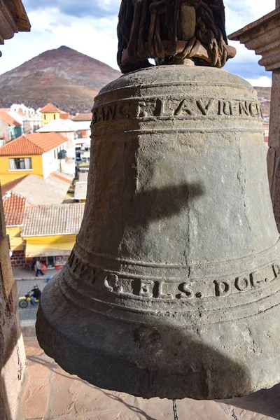 リコ山ポトシキロ ボリビア ロレンツォ チャペルの鐘塔からの景色 — ストック写真