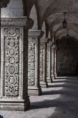 iç avlu ve manastır, kilise, La Compania, Arequipa, Peru