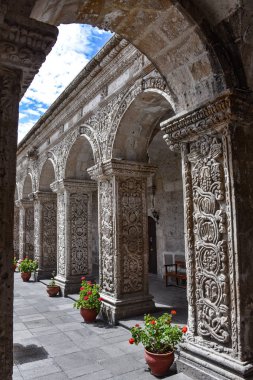 iç avlu ve manastır, kilise, La Compania, Arequipa, Peru