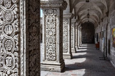 iç avlu ve manastır, kilise, La Compania, Arequipa, Peru