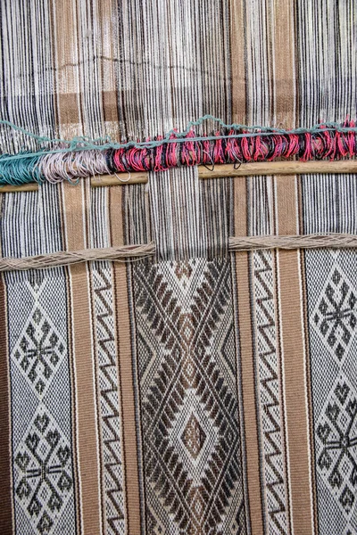 传统的安第斯纺织品设计 秘鲁阿雷基帕 — 图库照片