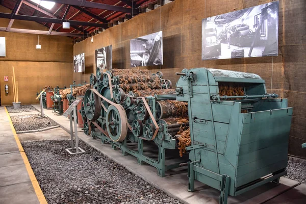 Arequipa Peru Października 2018 Maszyn Urządzeń Przemysłowych Obróbki Raw Alpaca — Zdjęcie stockowe