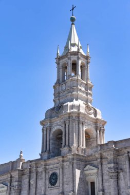 Bazilika Katedrali Arequipa Plaza de Armas, Peru, Güney Amerika.