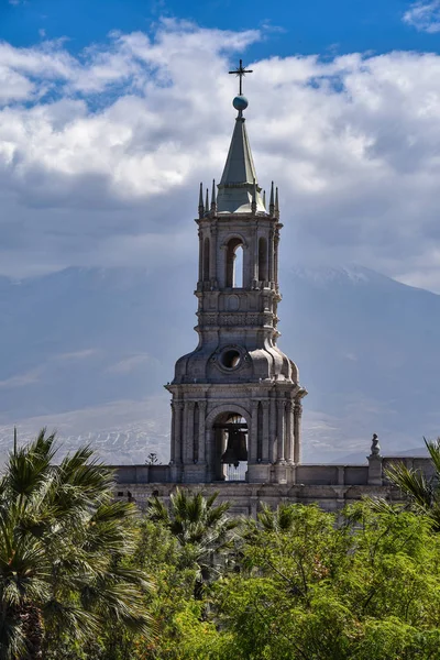 Basiliek Kathedraal Van Arequipa Plaza Armas Peru Zuid Amerika — Stockfoto