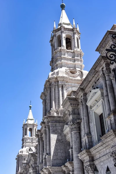 プラザ アルマス ペルー 南アメリカのアレキパ大聖堂大聖堂 — ストック写真