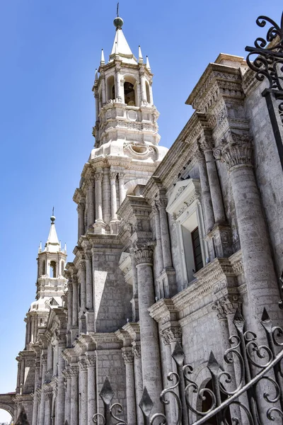 Basilica Cathedral Arequipa Plaza Armas Peru South America — Stock Photo, Image