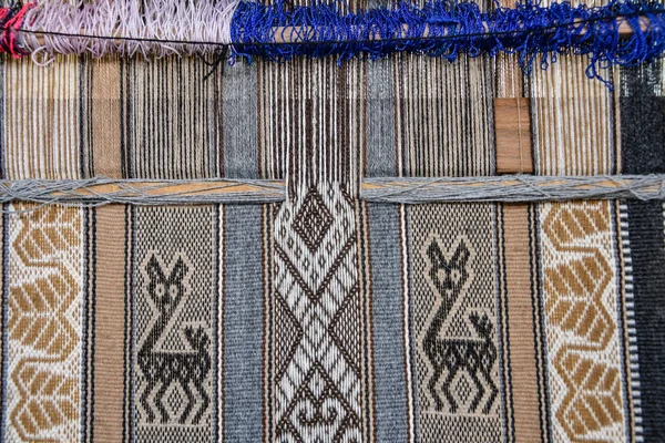 Tradiční Andské Textilní Vzory Arequipa Peru — Stock fotografie