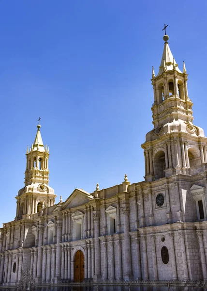 Die Basilika Kathedrale Von Arequipa Auf Der Plaza Armas Peru — Stockfoto