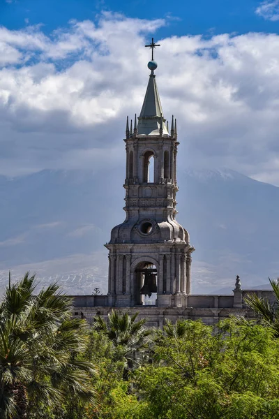 Katedral Basilika Arequipa Plaza Armas Peru Amerika Selatan — Stok Foto