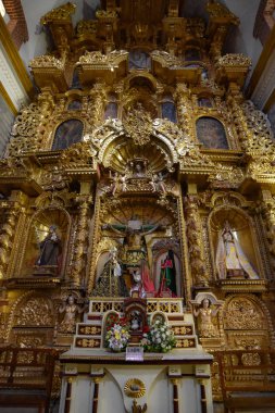 Aziz Mary Huam Katedrali Bazilikası iç dekor, Ayacucho, Peru