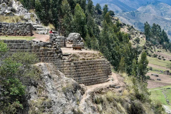 Arkeologiska Utgrävnings Platsen Intiwatana Och Pumacocha Ayacucho Peru — Stockfoto