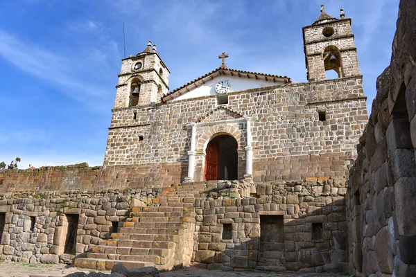 Iglesia San Juan Bautista Vilcashuaman Ayacucho Perú — Foto de Stock