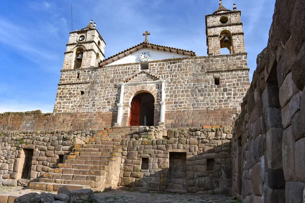 Iglesia San Juan Bautista Vilcashuaman Ayacucho Perú — Foto de Stock