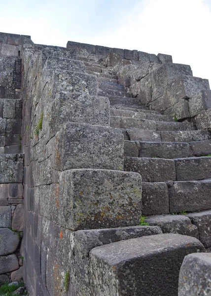 Murallas Piedra Pirámides Usnu Vilcashuaman Construidas Por Los Incas Para — Foto de Stock