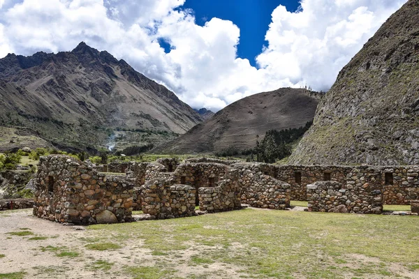 Ruinen von Patallacta und Llactapata auf dem Inka-Weg, Peru — Stockfoto