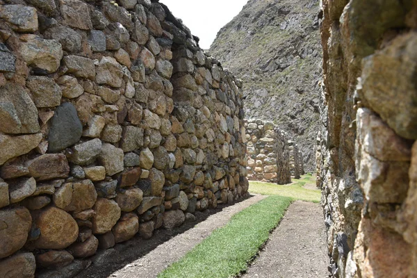 Ruínas de Patallacta e Llactapata na Trilha Inca, Peru — Fotografia de Stock