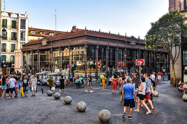 西班牙马德里-- -- Mercado de San Miguel — 图库照片