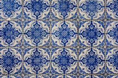 Lizbon, Portekiz - Klasik azulejos, geleneksel Portekiz fayansları