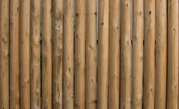 Houten Ronde Logs Achtergrond Houtplanken Trottoir Boven — Stockfoto