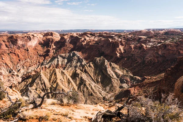 Vista Panorámica Formaciones Rocosas Arizona Atardecer — Foto de Stock