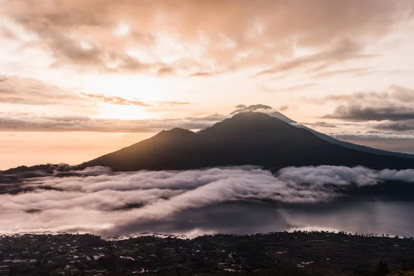 Niebla Las Montañas Sierra Oriental California — Foto de Stock