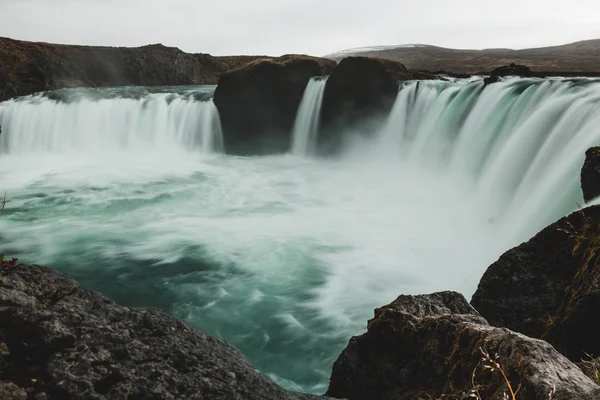 Picturesque Waterfall Iceland Nordic Nature — Stock Photo, Image