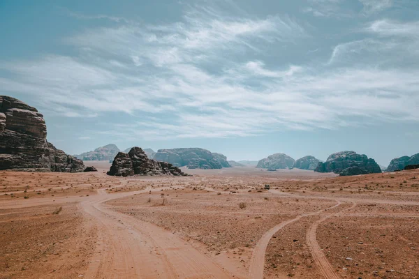 约旦沙漠景观 — 图库照片