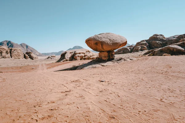 Rock Formation Landscape Desert Jordan Asia — Stock Photo, Image