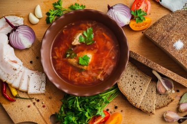 Ukrayna Borsch ulusal mutfağı
