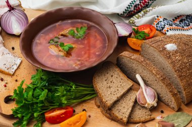 Ukrayna Borsch ulusal mutfağı