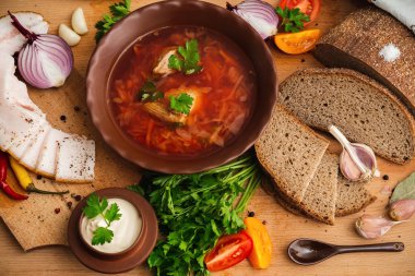 Ukrayna Borsch ulusal mutfağı