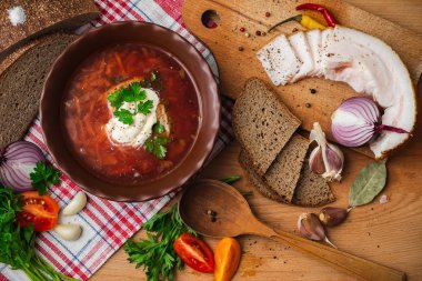Ukrayna Borsch ulusal mutfağı