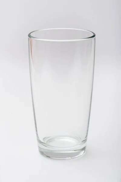 Üveg Csésze Fehér Háttér — Stock Fotó