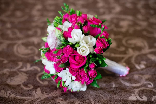 Bouquet Colorido Novia Rosas — Foto de Stock