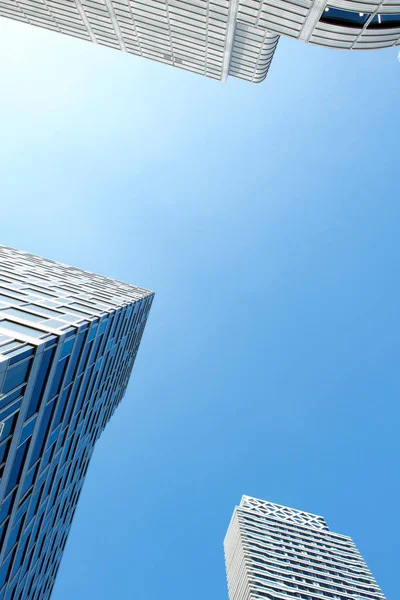 Alt görünümü modern ofis binaları şehir