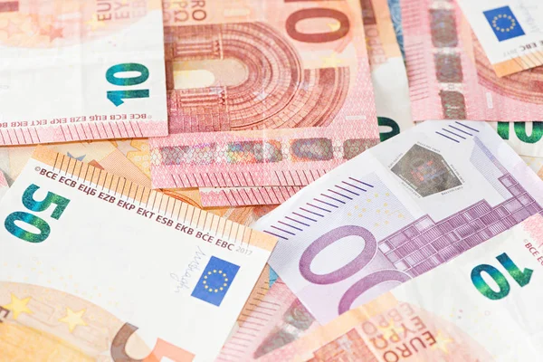 Detail Banknotes European Union — Stock Photo, Image