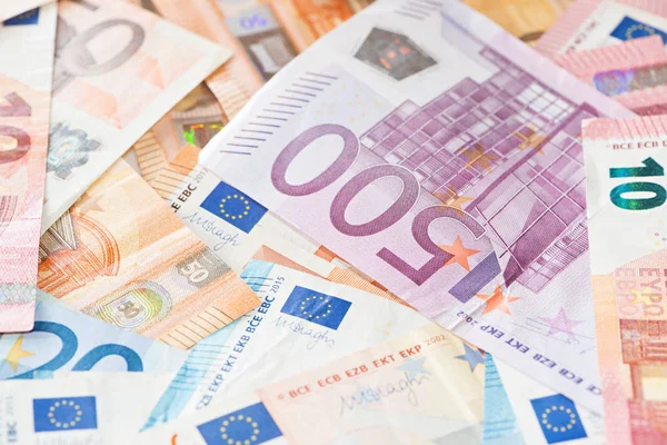 Detail Banknotes European Union — Stock Photo, Image