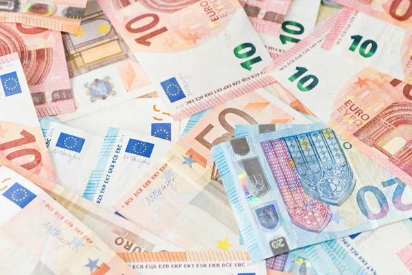 Detail Banknotes European Union — Stock Photo, Image