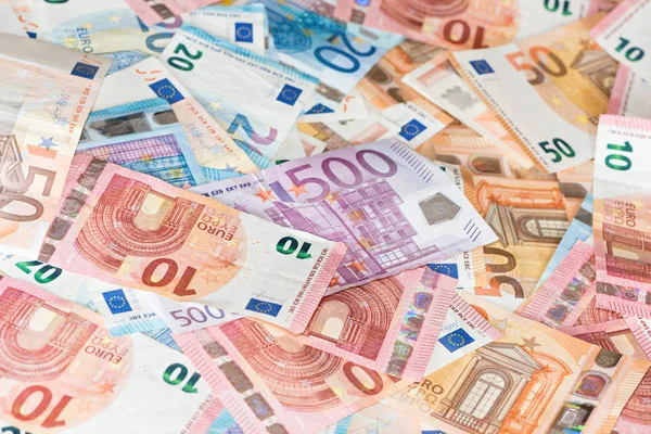 Detail Banknotes European Union — Stock Photo, Image
