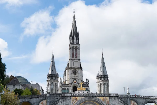Verschillende Details Van Het Heiligdom Van Lourdes Frankrijk — Stockfoto