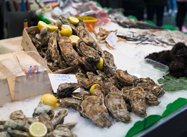 Boqueria market (İspanya Barcelona'da mağazaların ayrıntılarını)