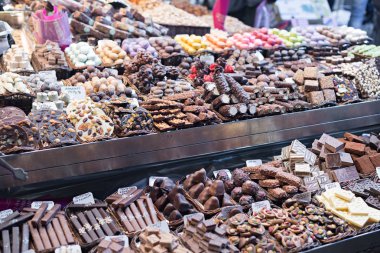 Boqueria market (İspanya Barcelona'da mağazaların ayrıntılarını)