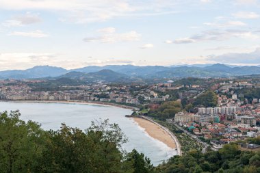 San Sebastian (İspanya la concha Beach ayrıntıları)