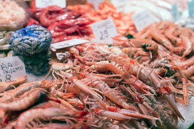 Boqueria market (İspanya Barcelona'da mağazaların ayrıntılarını)