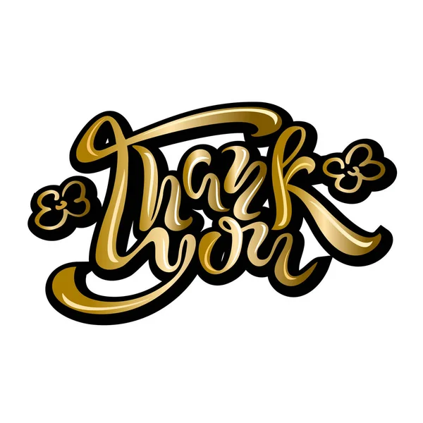 Köszönöm Kézzel Írt Felirat Kézzel Rajzolt Betűkkel Köszönjük Hogy Kalligráfia — Stock Vector