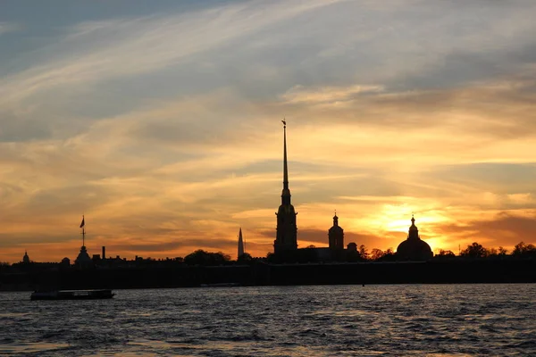 Evening City Peter Paul Fortress — Stock Photo, Image