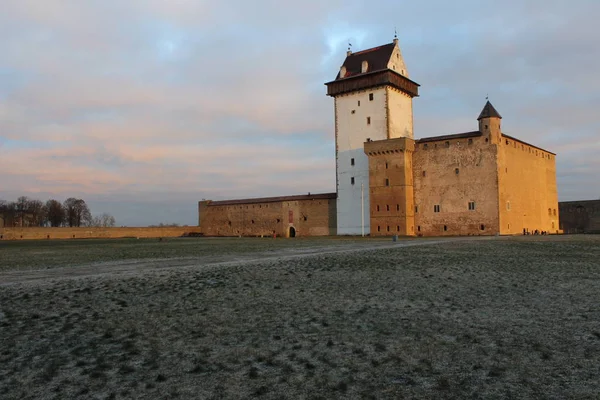 Estland Narva Fort Aan Grens — Stockfoto