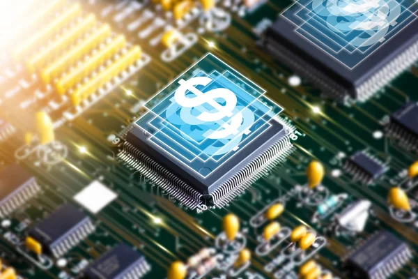 Elektronik devre kartı, Kur IC doları sembolü