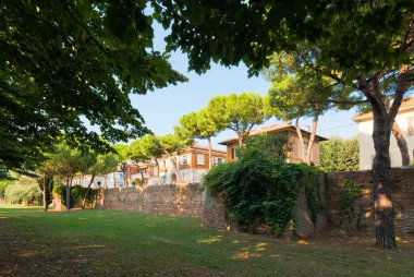 Antik Roma kale duvarı Rimini, Emilia-Romagna, İtalya