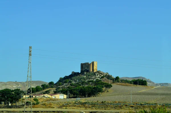 View Svevo Castle Commonly Called Castelluccio Gela Caltanissetta Sicily Italy — Stock Photo, Image